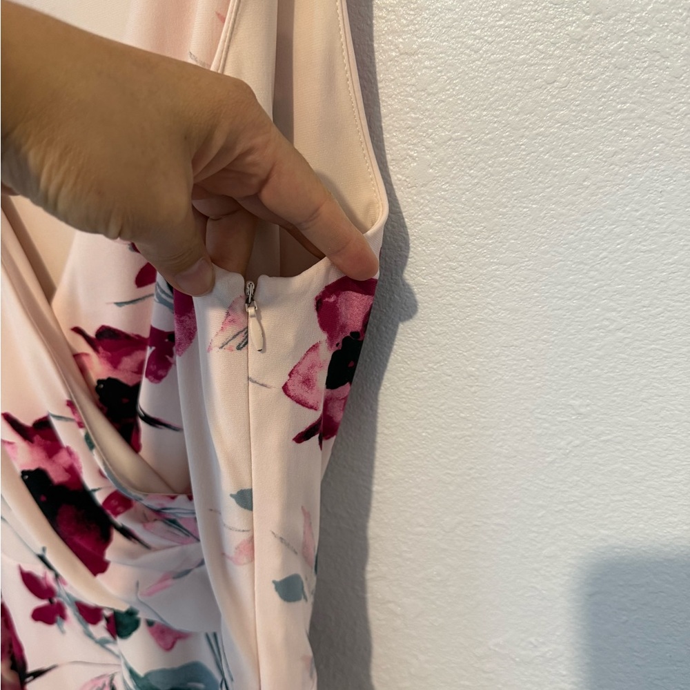 Ralph Lauren Cream and Red Floral Midi Dress - Picture 6 of 12